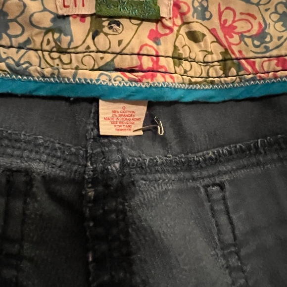 Corduroy Teal ETT twa ANTHROPOLOGIE Wide Leg Pants W/ Flare - Picture 6 of 6